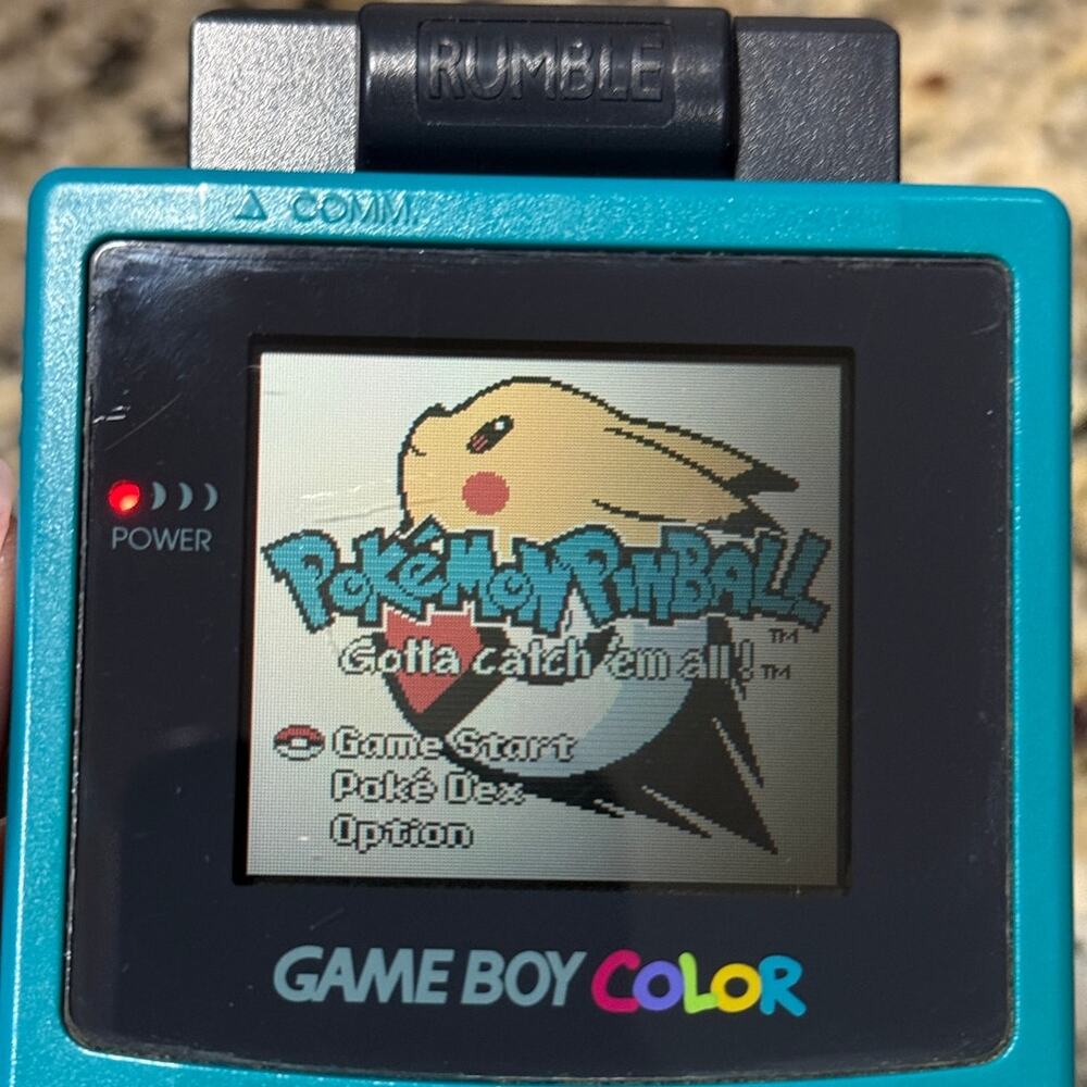 Pokemon Pinball Nintendo Game Boy Color Rumble Tested Working + Manual Authentic - Picture 4 of 4
